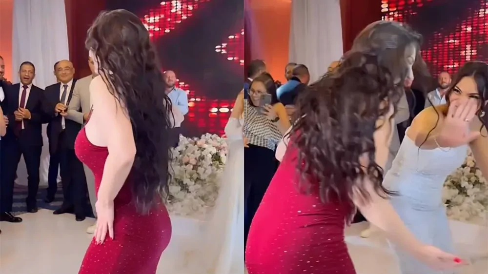 Неожиданный момент на свадьбе