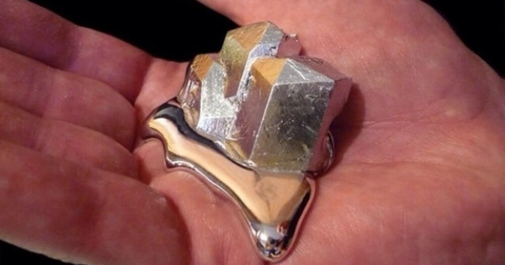 13. Галлий - металл, который плавится в руках