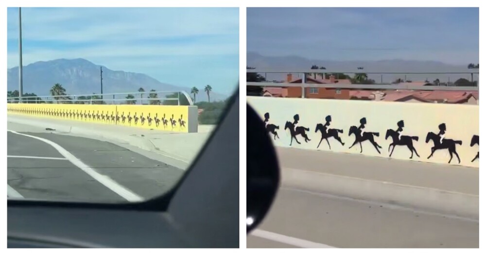 Необычный рисунок в Палм-Дезерт