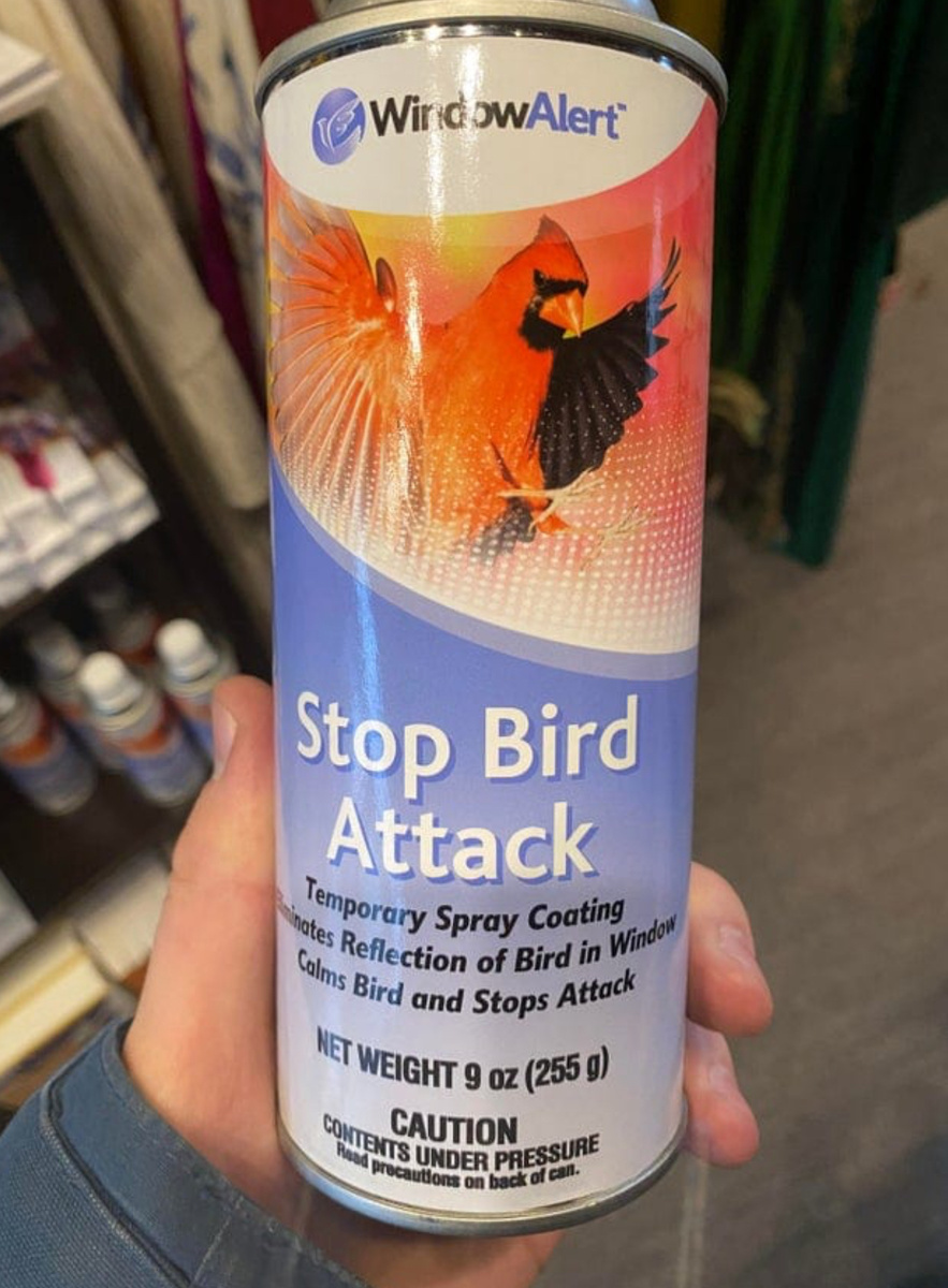 Средство, которое наносится на окно и делает его неотражающим, благодаря чему агрессивные птицы не атакуют стекло