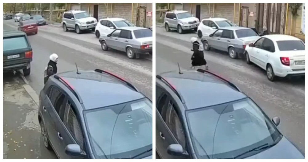 В Каспийске девочка выбежала на дорогу и спровоцировала ДТП