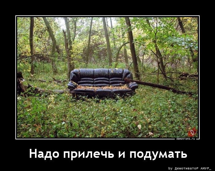 Надо прилечь и подумать