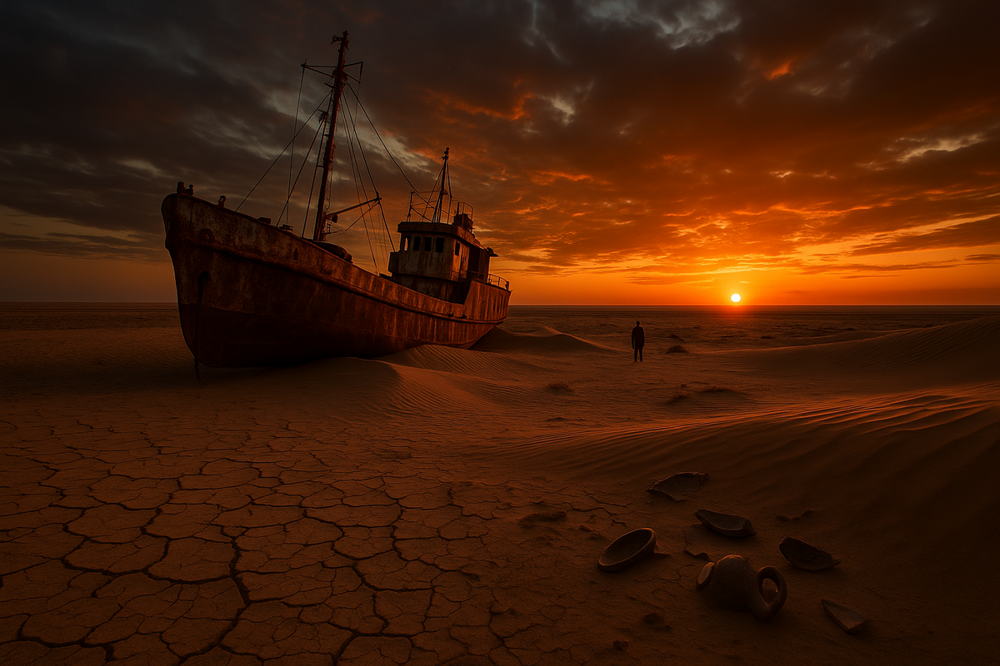 5 необычных и странных находок со дна Аральского моря, появившихся после высыхания