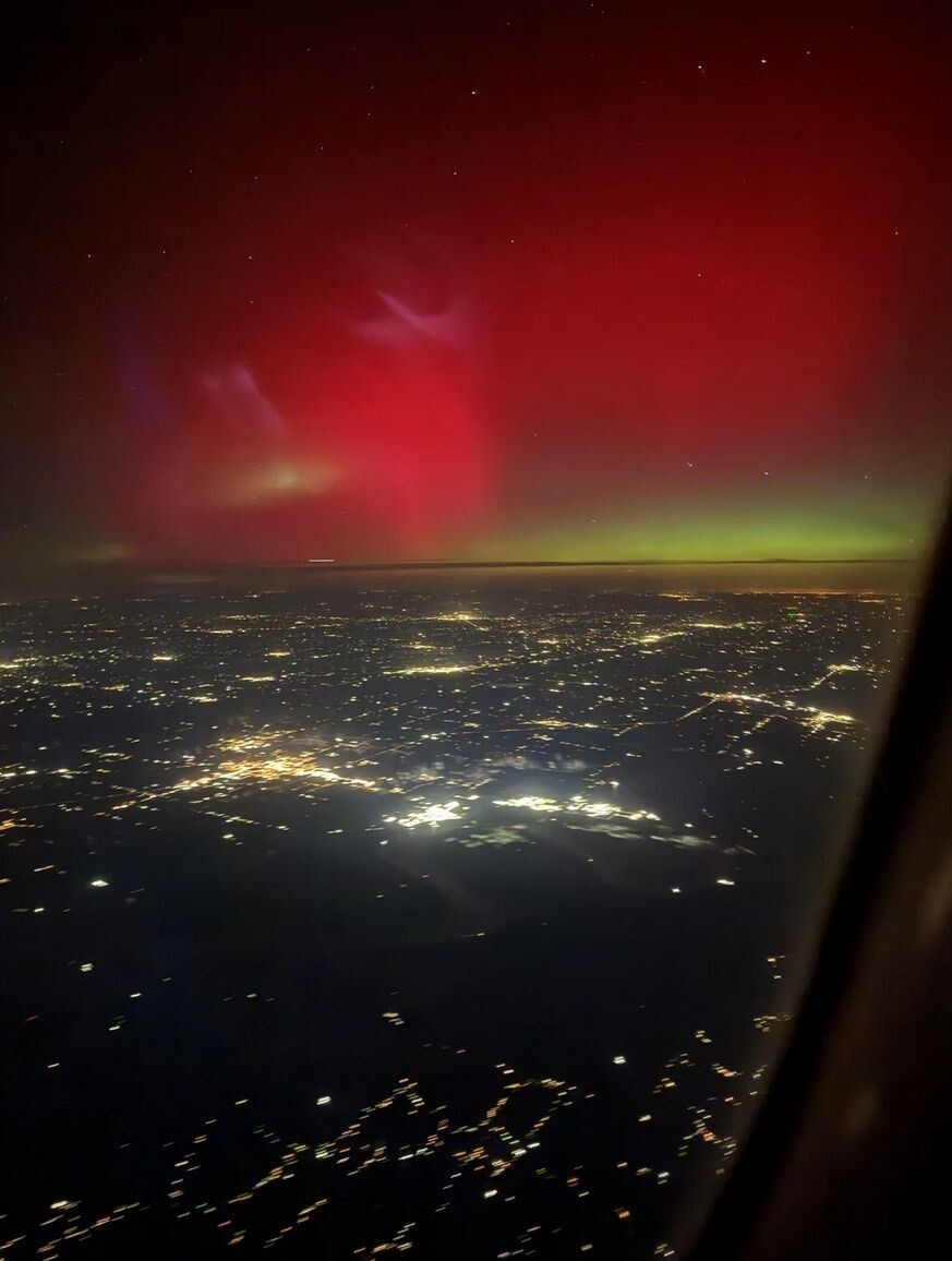 Увидели северное сияние над Мемфисом