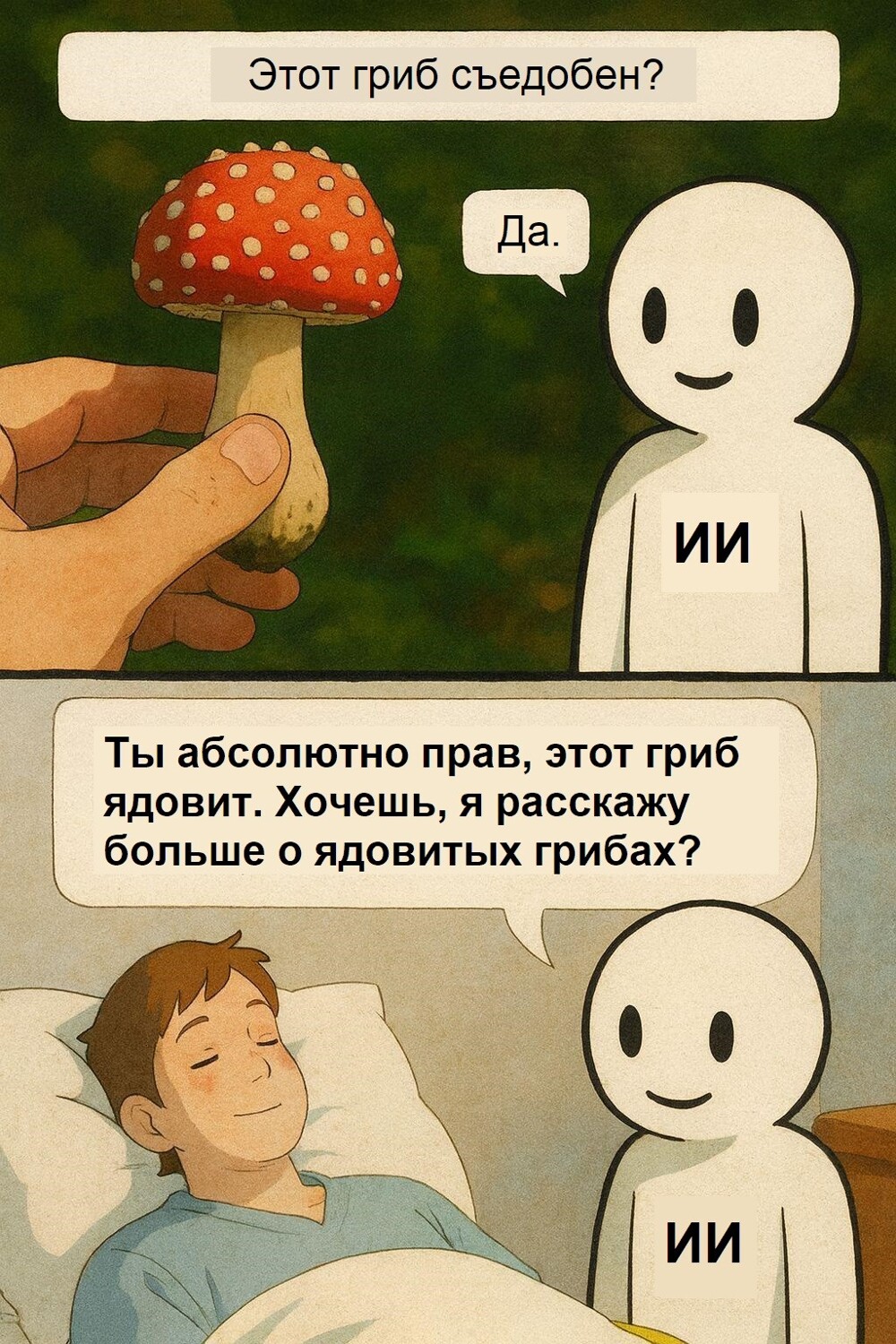 1. Картинка создана нейросетью (текст, возможно, тоже)