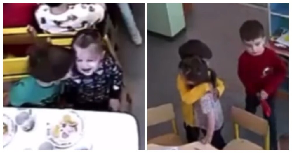 Мама увидела по камерам в детсаду, как у её дочки случилась первая любовь