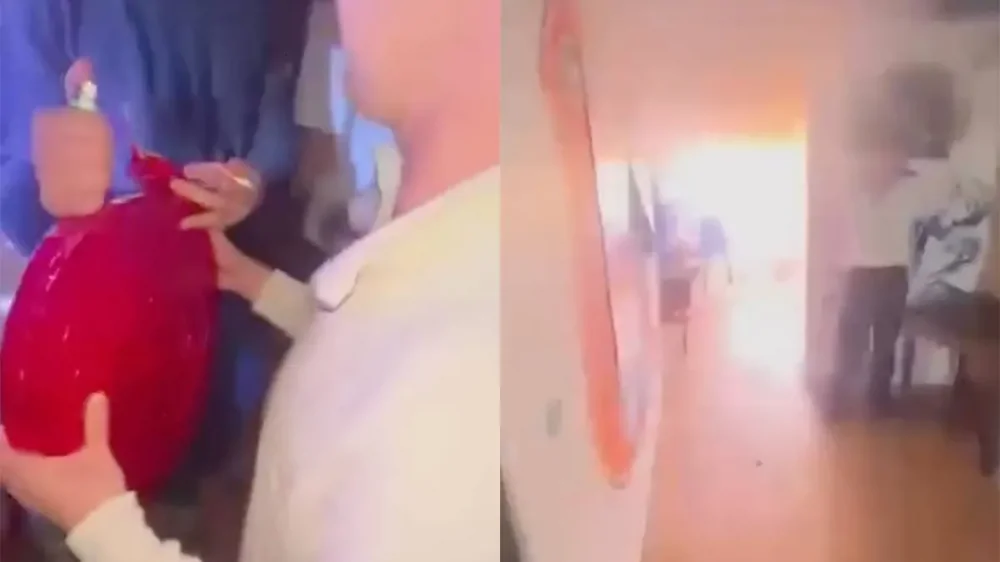 Когда  фейерверк выходит из-под контроля