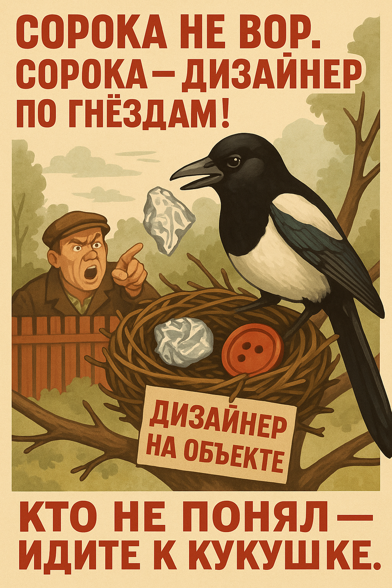 Сорока: Ворует блестящее — это миф. Что на самом деле крадёт пернатая клептоманка
