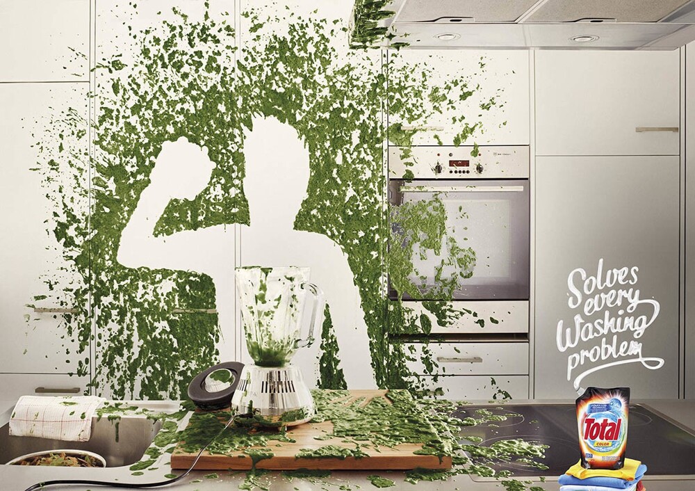 "Решает все проблемы со стиркой" (Гель для стирки)