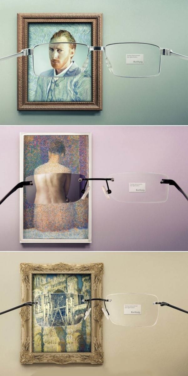 Реклама компании по производству очков