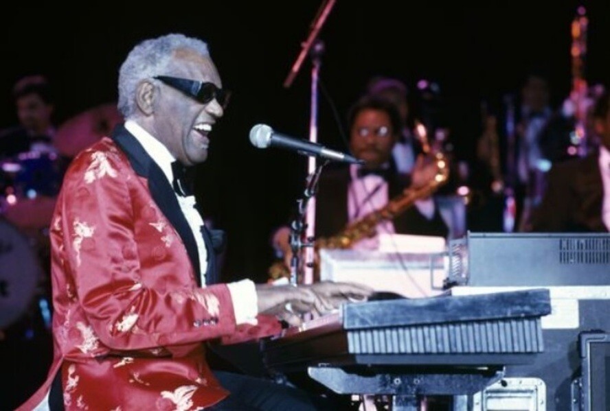 Концерт Рэя Чарльза в Государственном центральном концертном зале "Россия" в Москве, 1994 год.