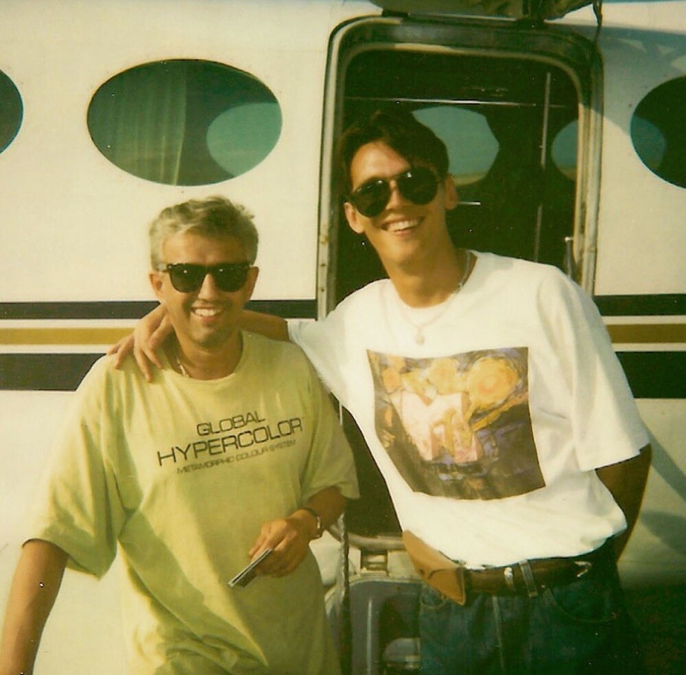 Влад Сташевский со своим продюсером Юрием Айзеншписом, 1990-е годы.