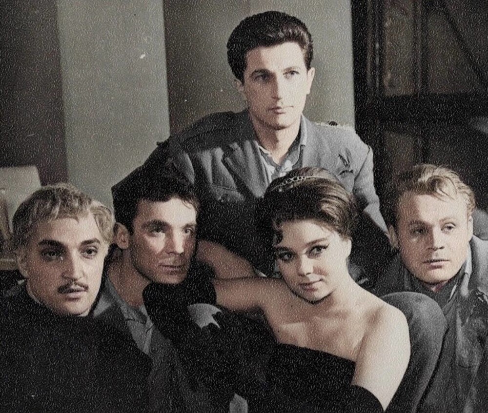 Михаил Козаков, Владимир Заманский, Игорь Кваша, Нина Дорошина и Пётр Щербаков, 1960-е.