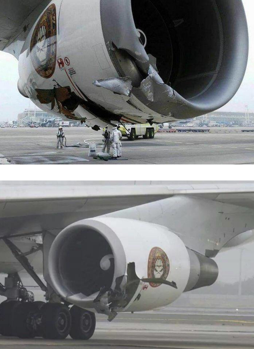 Кадры, сделанные после приземления самолетов: лучше этого не видеть