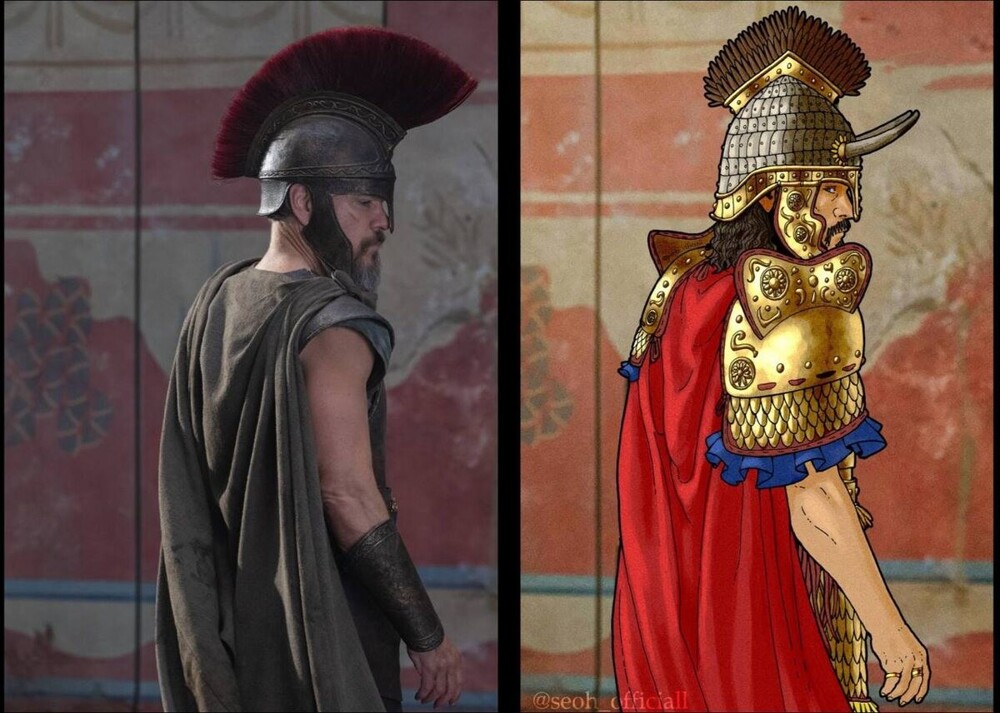 Киношный наряд Мэтта Деймона сделан по представлению о военной моде Древней Греции среднестатистического голливудского продюсера. Но куда же смотрел Нолан?