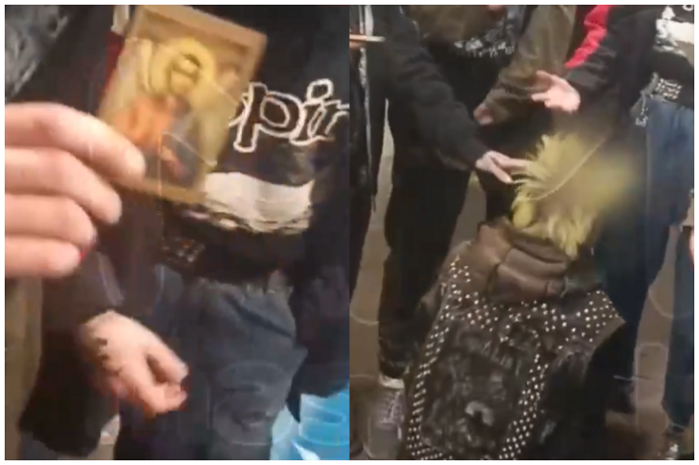 В Санкт-Петербурге задержали группу панков, глумившихся над иконами