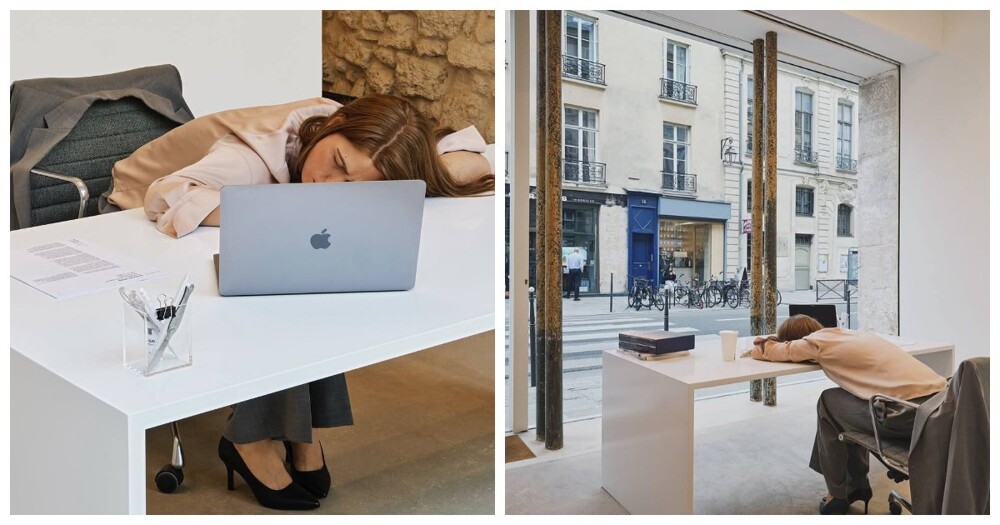 5. Уснувшая на работе