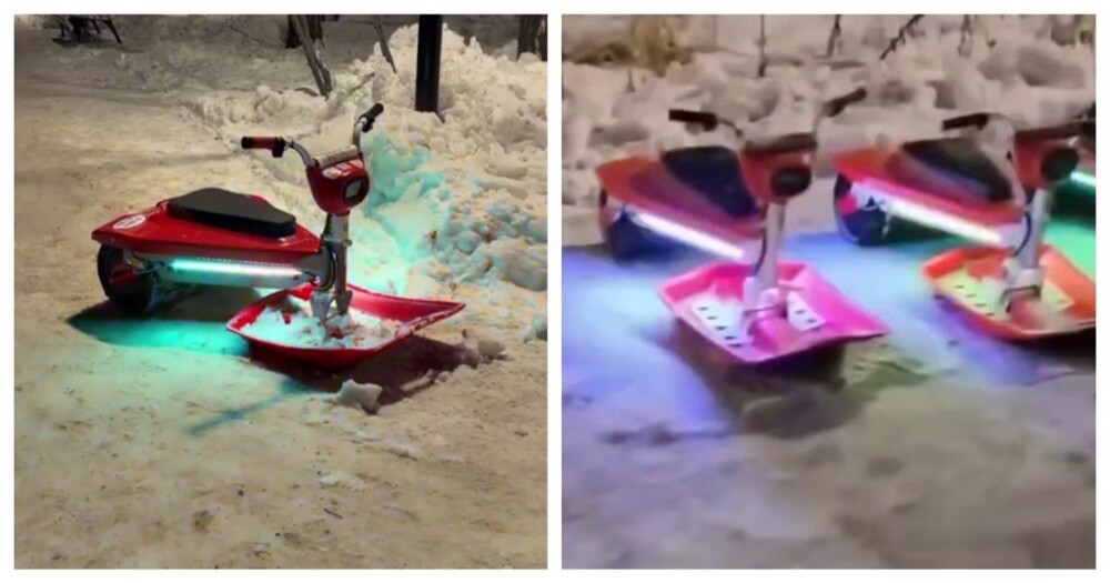 Теперь и зимой: на смену электросамокатам пришли электроснегокаты