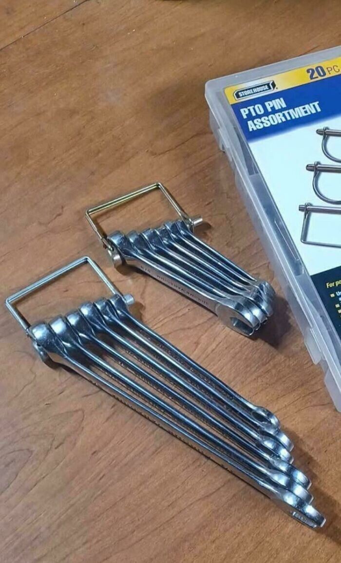 13. Отличный способ хранения гаечных ключей