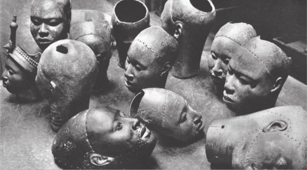 16. Бронзовые головы из Ифе, Нигерия, 12-15 века