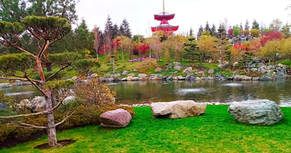 11. Японский сад в парке "Краснодар" города Краснодара