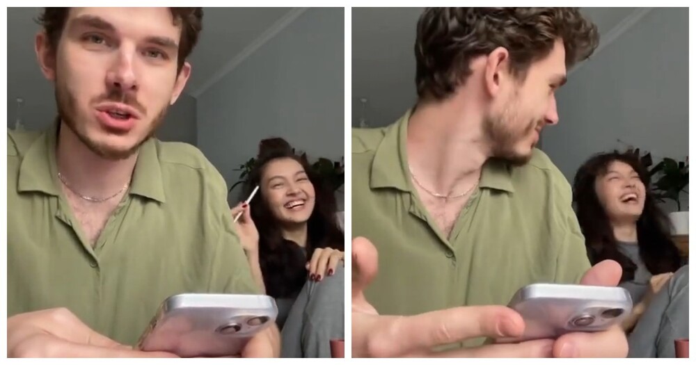 Парень удивлён странными рекомендациями YouTube у своей девушки