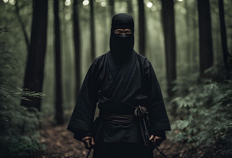 Ниндзя всегда носили черные костюмы