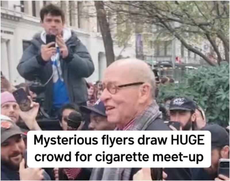 Одинокий пенсионер случайно устроил самый дымный флешмоб в Нью-Йорке