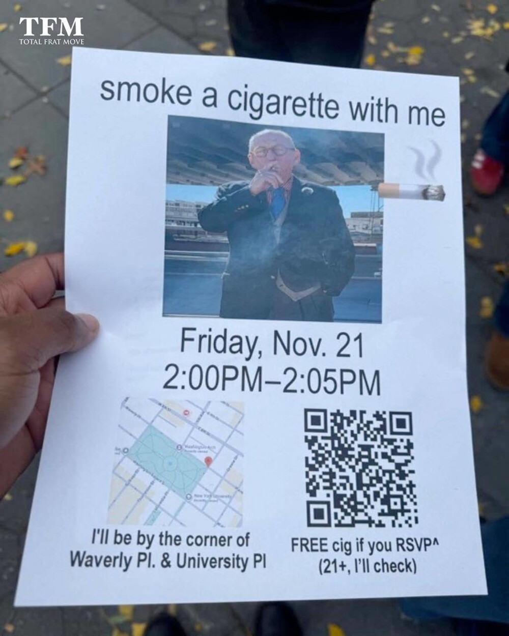 Одинокий пенсионер случайно устроил самый дымный флешмоб в Нью-Йорке