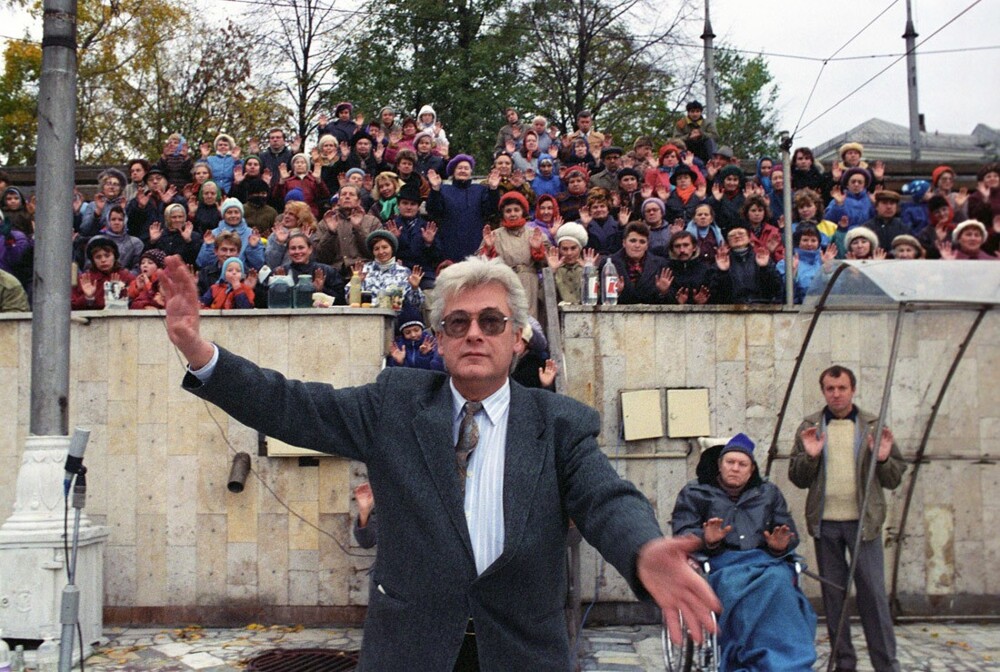 Сеанс энергетической зарядки от Алана Чумака в Хамовниках.