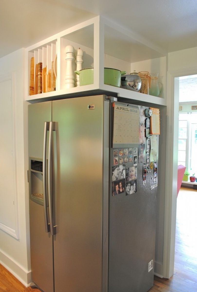 Пример максимального использования пространства кухни с пользой