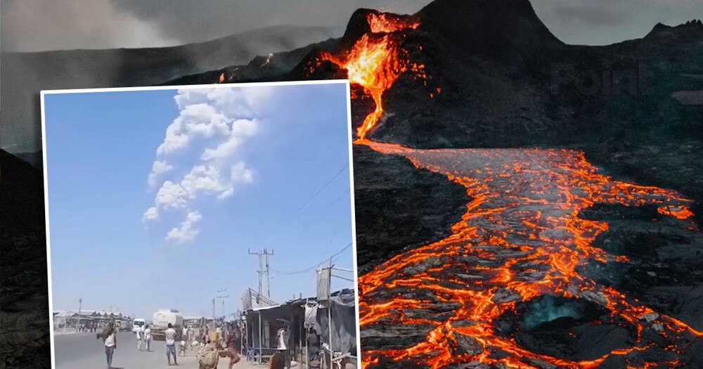 В Эфиопии произошло первое за 10 тысяч лет извержение вулкана Хайли-Губби