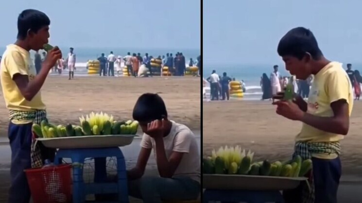 Торговец «освежал» огурцы странным способом