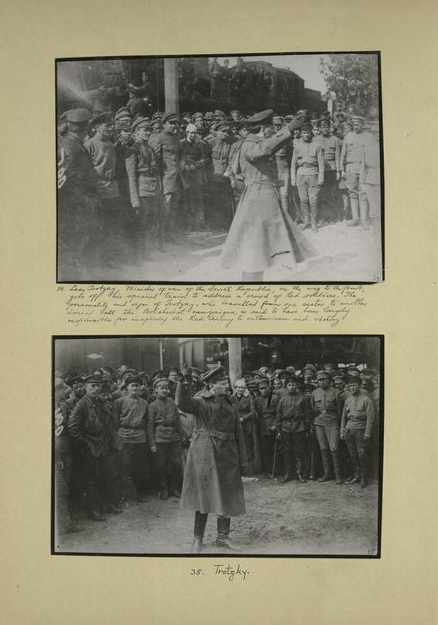 Троцкий по пути на фронт.