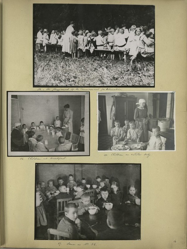 Комиссариат просвещения. Дети на кухне и за завтраком.