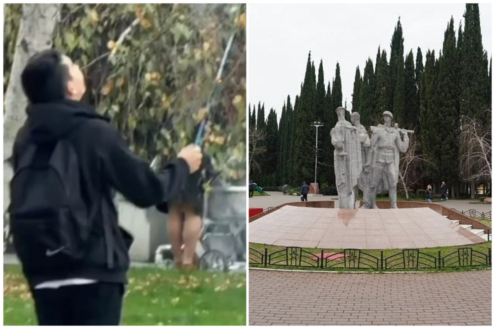 В Сочи школьники запустили фейерверк у памятника "Три солдата" и попали в мемориал, а потом - в полицию