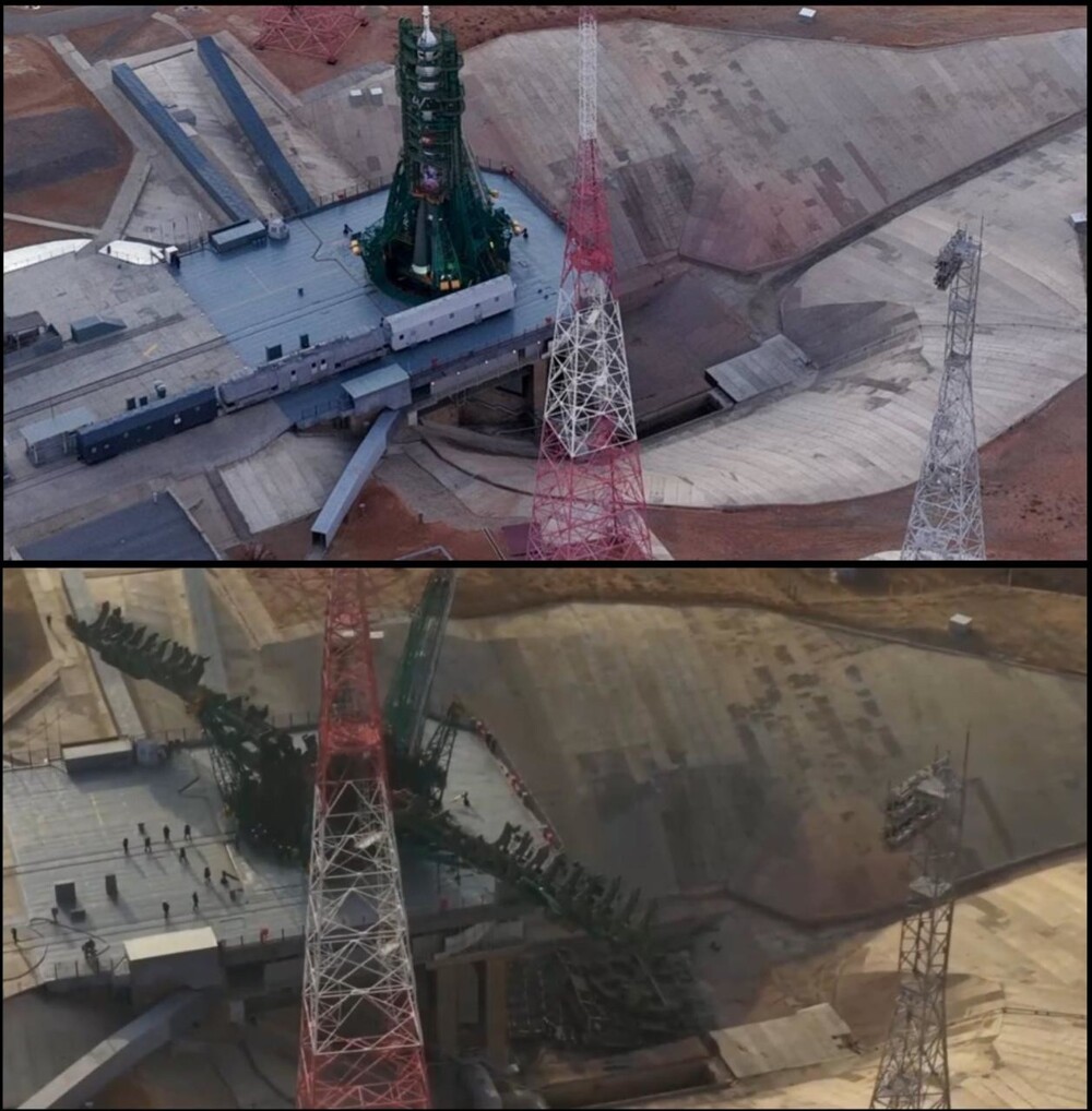 «Роскосмос» сообщил о повреждении стартового стола после запуска ракеты-носителя с космодрома Байконур