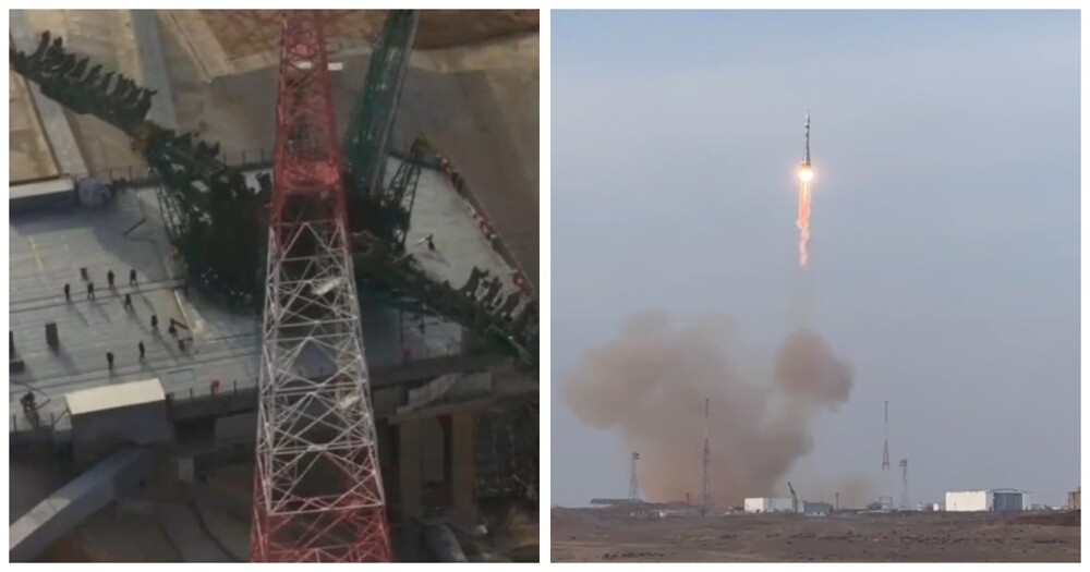 «Роскосмос» сообщил о повреждении стартового стола после запуска ракеты-носителя с космодрома Байконур