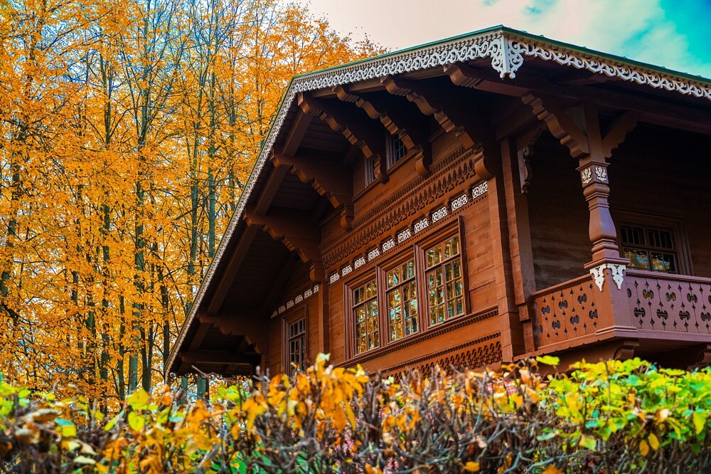 Швейцарский домик в усадьбе Кусково после реставрации⁠