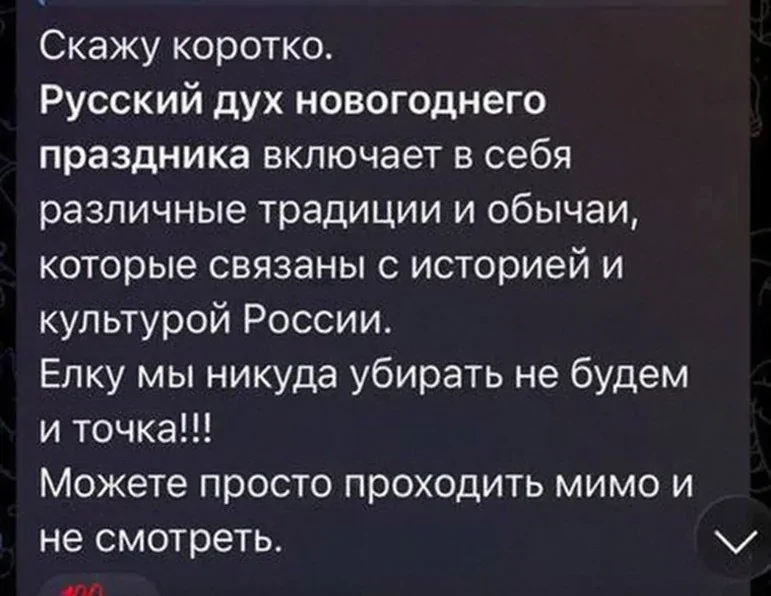"Давайте закроем этот вопрос": мусульманин, требовавший убрать новогоднюю ёлку из подъезда, отказался от своих претензий