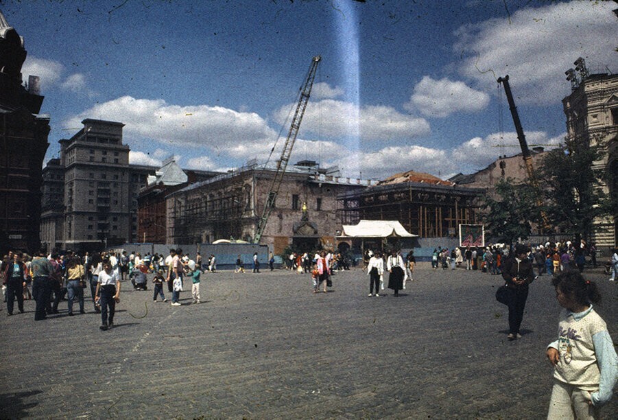 Идёт восстановление Казанского собора на Красной площади