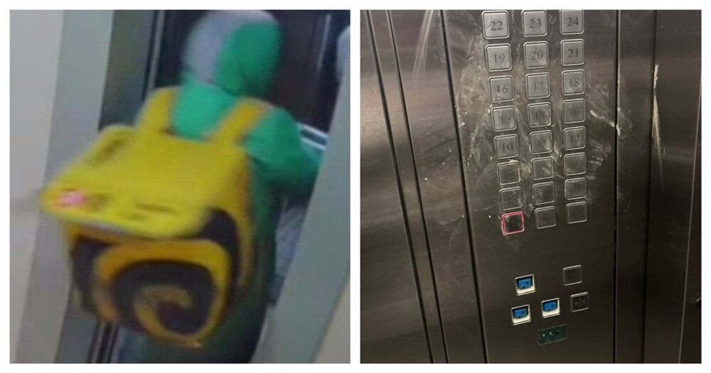 Курьер атаковал лифт в Ленинградской области