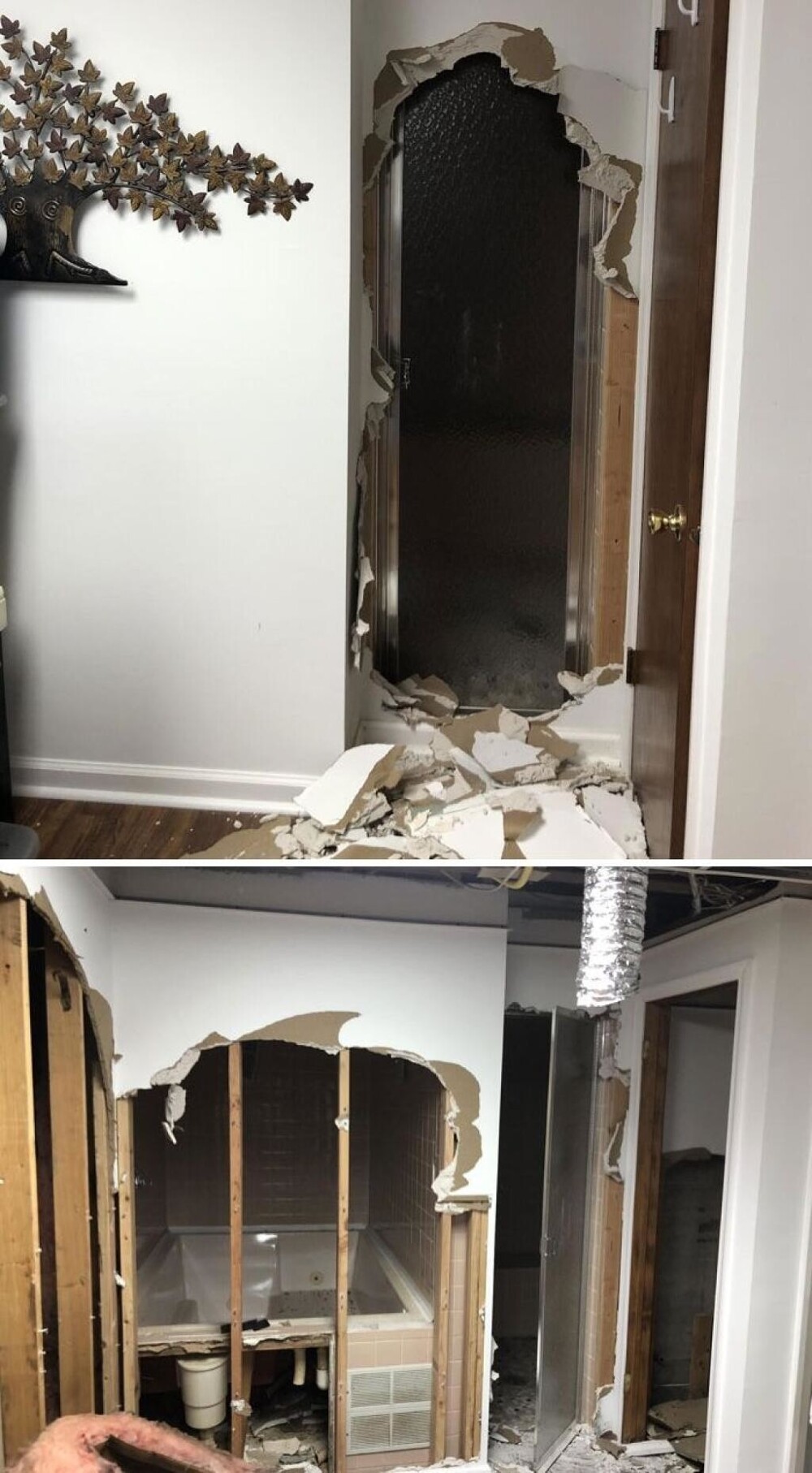 6.  За стеной в подвале нашлись спрятанные парная и джакузи