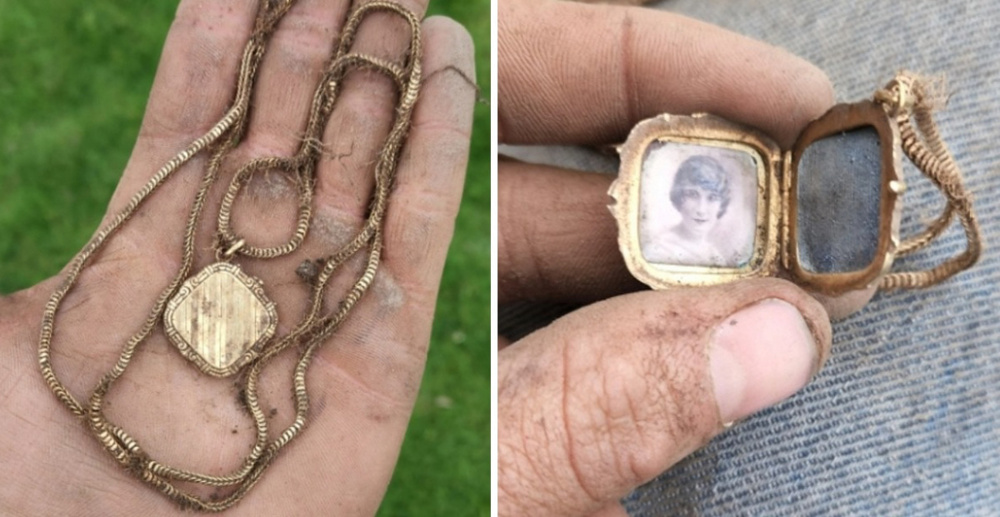 Эту ценную вещицу с кулоном нашли на территории одного поместья