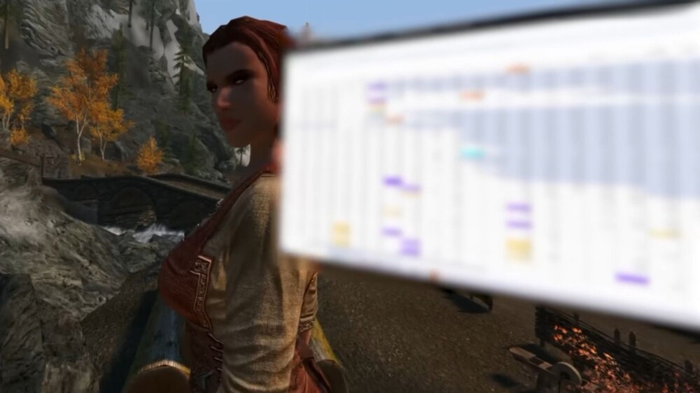 Парень провёл рабочий день внутри игры TES V: Skyrim