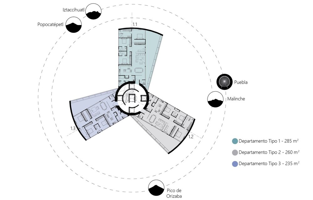 Жилой дом в форме винтовой лестницы