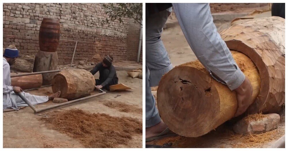 Как вручную изготавливают дхол