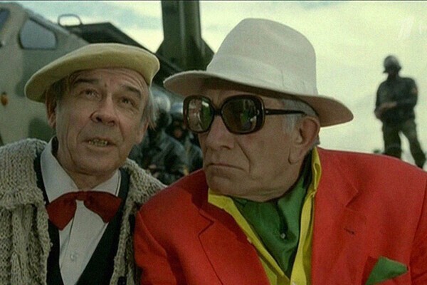 Армен Джигарханян в фильме Владимира Меньшова "Ширли-Мырли" (1995) .Мосфильм