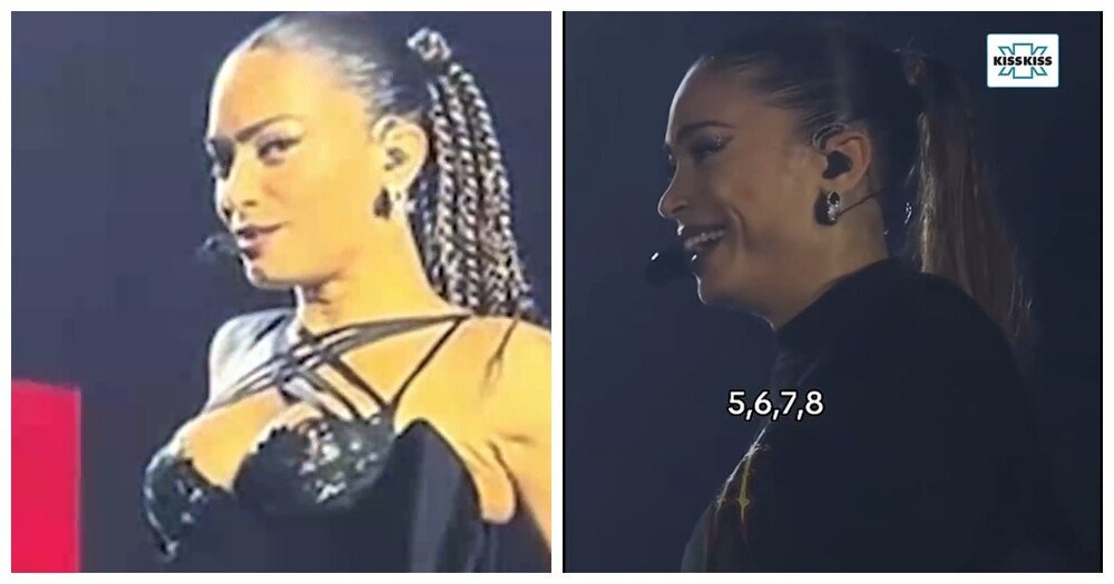 Фанат на концерте Elodie задал ритм всему залу