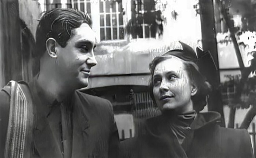 Павел Луспекаев с женой Инной.